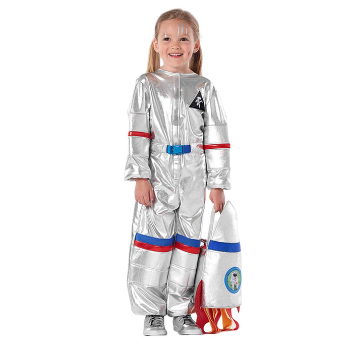 Sports Games Children Silver Space Suit Pilot Cosplay Costumes Stage Performance Clothing