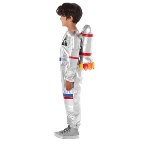 Sports Games Children Silver Space Suit Pilot Cosplay Costumes Stage Performance Clothing