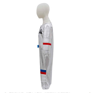 Sports Games Children Silver Space Suit Pilot Cosplay Costumes Stage Performance Clothing