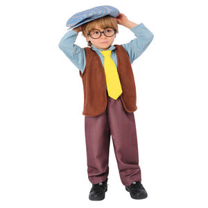 Kids Halloween Cosplay Suit Grandpa Costume Vest Hat School 100 Days Party Shows Outfits