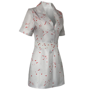 Movie Silent Hill Horror Zombie Women Nurse Cosplay Costume Halloween Ghost Clothing