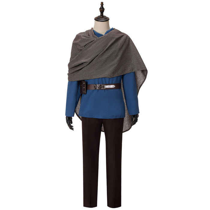 Movie Star Wars Obi-Wan Kenobi Cosplay Costume Halloween Clothing With Shawl Set