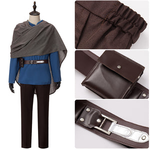 Movie Star Wars Obi-Wan Kenobi Cosplay Costume Halloween Clothing With Shawl Set