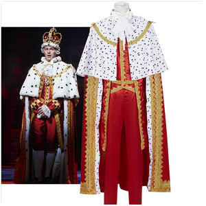 Musical Opera Hamilton King George III Angelica Schuyler Cosplay Costume Red Uniform Halloween