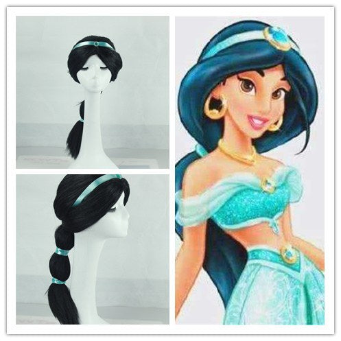1992 Disney Movie Aladdin Princess Jasmine Cosplay Wig Cosplay for Adult Women Halloween Carnival