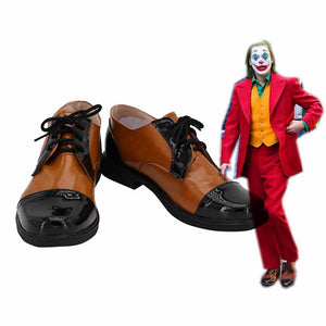 2019 New Movie Joker Arthur Fleck Cosplay Shoes Boots Custom Made for Adult Men and Women Halloween Carnival