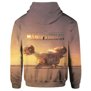 2019 TV Series The Mandalorian Star Wars Mandalorian Armor Long Sleeve 3D Hoodie Costume for Men Women