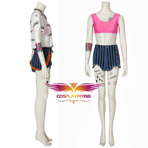 2020 Movie DC BIRDS OF PREY Harley Quinn Cosplay Costume Version B with Accessories for Halloween Carnival
