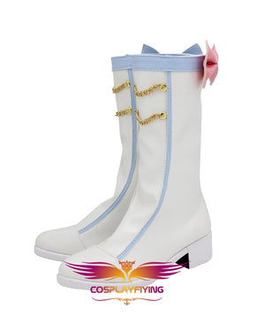 2020 Vocaloid Snow Miku Cosplay Shoes Boots Custom Made for Adult Men and Women Halloween Carnival