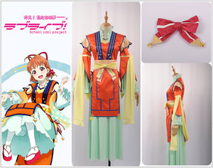 LoveLive!SunShine!! Aqours Takami Chika Cosplay Costume Adult Outfit Valentine Tanabata Awakening