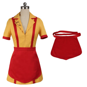 2 Broke Girls Max Caroline Waitress Suit Cosplay Costume Full Set for Halloween Carnival