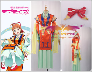 LoveLive!SunShine!! Aqours Takami Chika Cosplay Costume Adult Outfit Valentine Tanabata Awakening