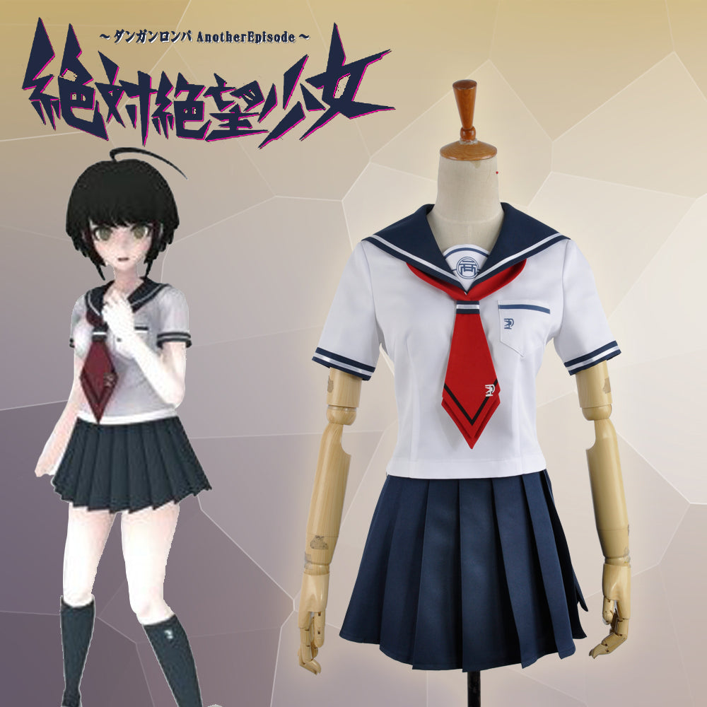 Absolute Despair Girl: Another Episode Naegi Komaru Danganronpa Cosplay Costume Adult Women Outfit Sailor Suit