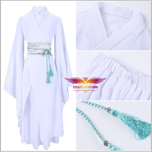 Anime Heaven Official's Blessing Xie Lian White Hanfu Kimono Robe Cosplay Costume Version B