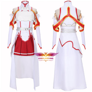 Anime Sword Art Online Asuna Yuuki Cosplay Costume Halloween Carnival Outfit
