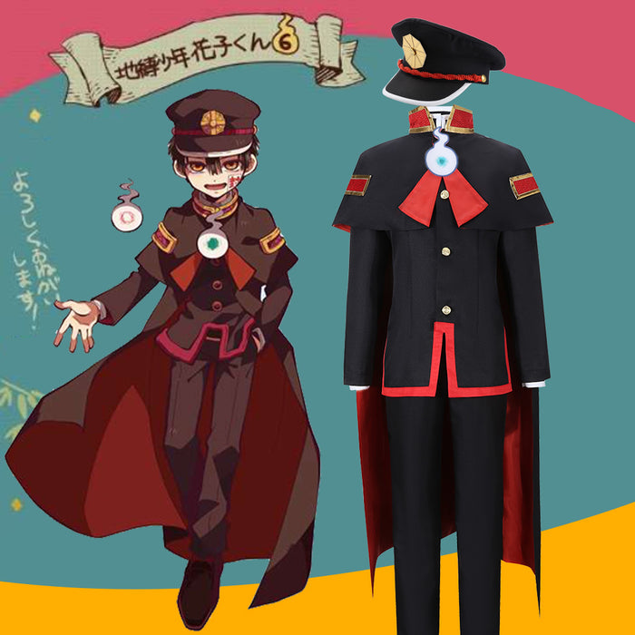 Anime Toilet-Bound Hanako-kun Hanako Kun Cosplay Costume Full Set Halloween Carnival Adult Outfit