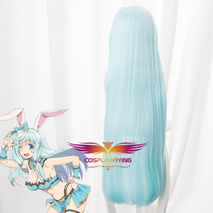 Anime Arifureta: From Commonplace To World's Strongest Shia Haulia 100cm Light Blue Straight Cosplay Wig Cosplay for Girls Adult Women Halloween Carnival Party