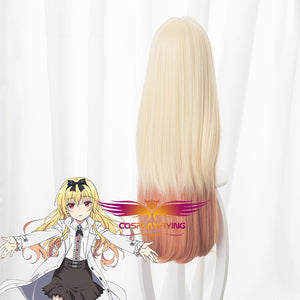 Anime Arifureta: From Commonplace To World's Strongest Yue Blonde Mixed Orange Straight Cosplay Wig Cosplay for Girls Adult Women Halloween Carnival Party
