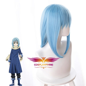 Anime Comics That Time I Got Reincarnated As A Slime Rimuru Tempest Blue Short Cosplay Wig Cosplay for Adult Women Halloween Carnival