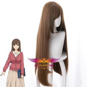 Anime Domestic Na Kanojo Lover Hina Tachibana 80cm Brown Straight Cosplay Wig Cosplay for Girls Adult Women Halloween Carnival Party