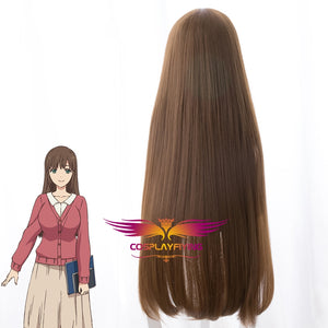 Anime Domestic Na Kanojo Lover Hina Tachibana 80cm Brown Straight Cosplay Wig Cosplay for Girls Adult Women Halloween Carnival Party