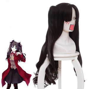 Anime Fate/stay night/EXTRA Tohsaka Rin Wave Ponytails Cosplay Wig Cosplay for Adult Women Halloween Carnival
