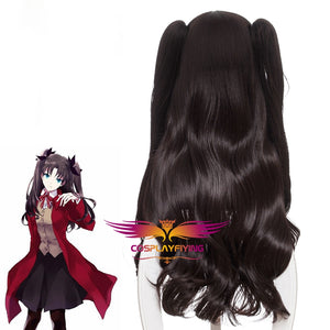 Anime Fate/stay night/EXTRA Tohsaka Rin Wave Ponytails Cosplay Wig Cosplay for Adult Women Halloween Carnival
