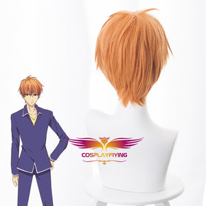 Anime Fruits Basket Soma Souma Kyo Pein Pain Irie Orange Short Straight Cosplay Wig Cosplay for Boys Adult Men Halloween Carnival Party