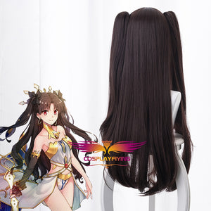 Anime Game Fate/Grand Order FGO Archer Ishtar Dark Brown Cosplay Wig Cosplay for Adult Women Halloween Carnival