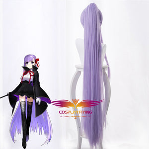 Anime Game Fate/Grand Order FGO Matou Sakura Light Purple Ponytail Long Cosplay Wig Cosplay for Adult Women Halloween Carnival