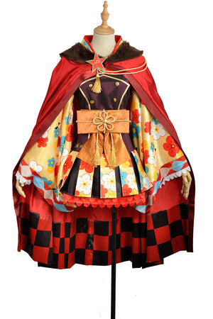Love Live! Taisho Kimono Awakening Rin Hoshizora Cosplay Costume for Halloween