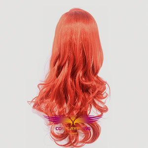 Anime Movie The Little Mermaid Princess Ariel Deep Red Wavy Cosplay Wig Cosplay Prop for Girls Adult Women Halloween Carnival