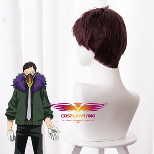 Anime My Hero Academia Baku No Hero Overhaul Chisaki Kai Red Brown Short Cosplay Wig Cosplay for Boys Adult Men Halloween Carnival Party