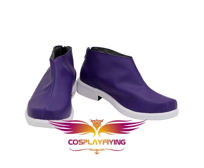 Anime Mysterious JOKER Joker Purple Cosplay Shoes Boots Custom Made for Adult Men and Women Halloween Carnival