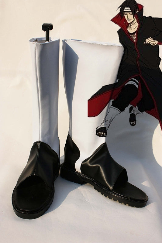 Anime NARUTO Akatsuki Uchiha Itachi Cosplay Shoes Boots Custom Made for Adult Men and Women Halloween Carnival