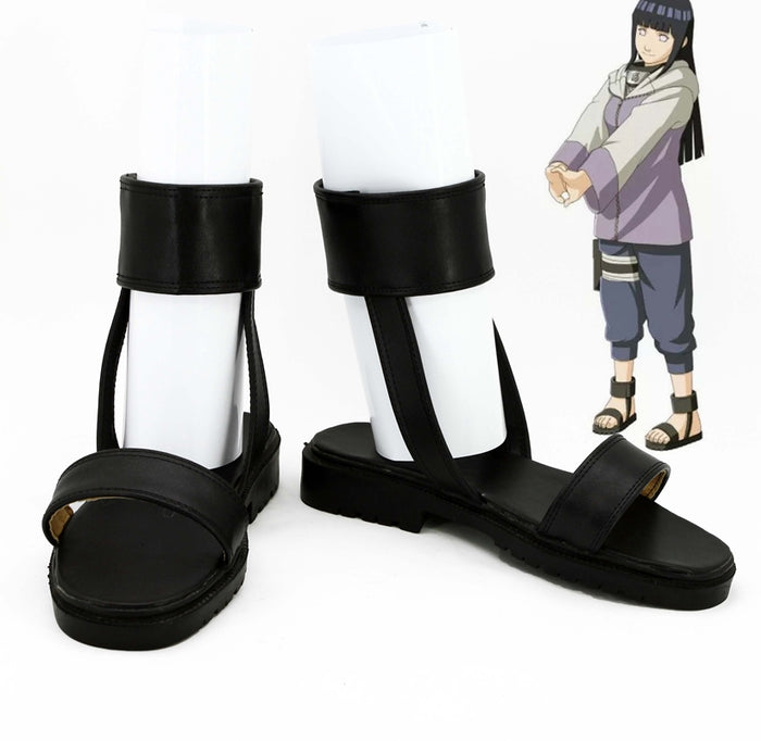 Anime NARUTO Hyūga Hinata Cosplay Shoes Boots Custom Made for Adult Men and Women Halloween Carnival