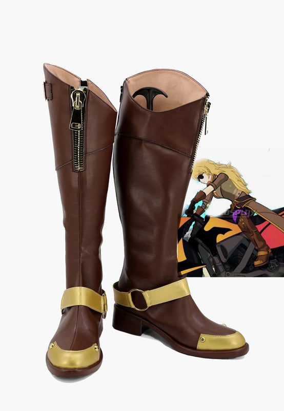 Anime RWBY Yang Xiao Long Cosplay Shoes Boots Custom Made for Adult Men and Women Halloween Carnival