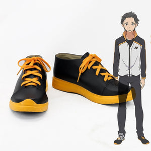 Anime Re Life in a Different World from Zero Natsuki Subaru Cosplay Shoes Boots Custom Made for Adult Men and Women Halloween Carnival