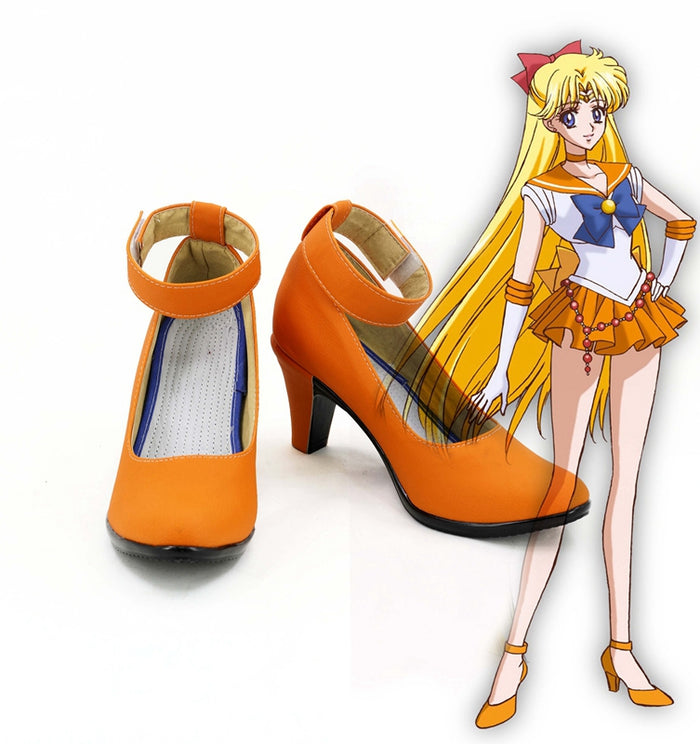 Anime Sailor Moon Aino Minako Cosplay Shoes Boots Custom Made for Adult Men and Women Halloween Carnival