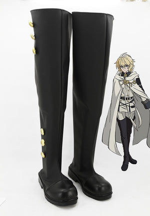 Anime Seraph of the end Ferid Bathory Cosplay Shoes Boots Custom Made for Adult Men and Women Halloween Carnival