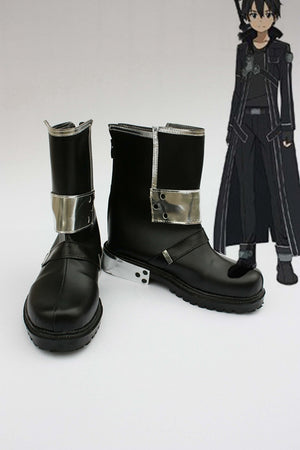 Anime Sword Art Online Kirigaya Kazuto Cosplay Shoes Boots Custom Made for Adult Men and Women Halloween Carnival