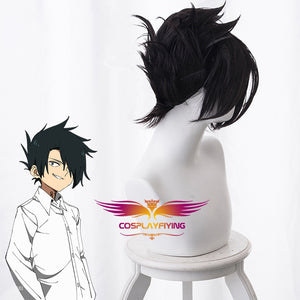 Anime The Promised Neverland Ray Black Short Curly Cosplay Wig Cosplay for Boys Adult Men Halloween Carnival Party