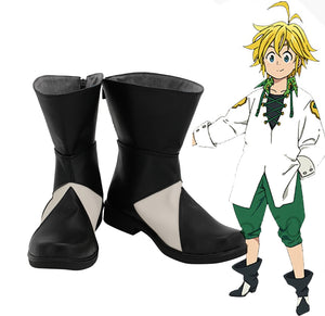 Anime The Seven Deadly Sins: Revival Of The Commandments Meliodas Cosplay Shoes Boots Custom Made for Adult Men and Women Halloween Carnival