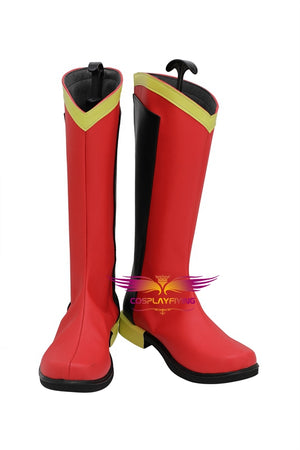 Anime Yu-Gi-Oh! VRAINS Revolver Red Cosplay Shoes Boots Custom Made Adult Men Women Halloween Carnival
