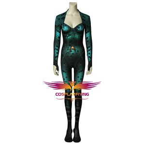 DC Comics Justice League JLA Aquaman Mera Fancy Jumpsuit Cosplay Costume for Halloween Carnival