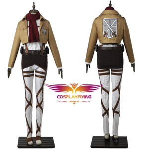 Attack on Titan Mikasa Ackerman Shingeki no Kyojin Uniform Cosplay Costume for Halloween Carnival