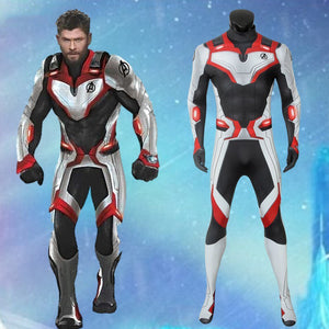 Movie Film Avengers 4: Endgame Realm Team Suit Male Jumpsuit Cosplay Costume for Carnival Halloween Simple Version