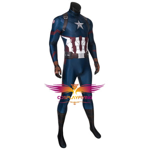 Marvel Film Avengers 4: Endgame Steve Rogers Captain America Cosplay Costume for Carnival Halloween Simple Version