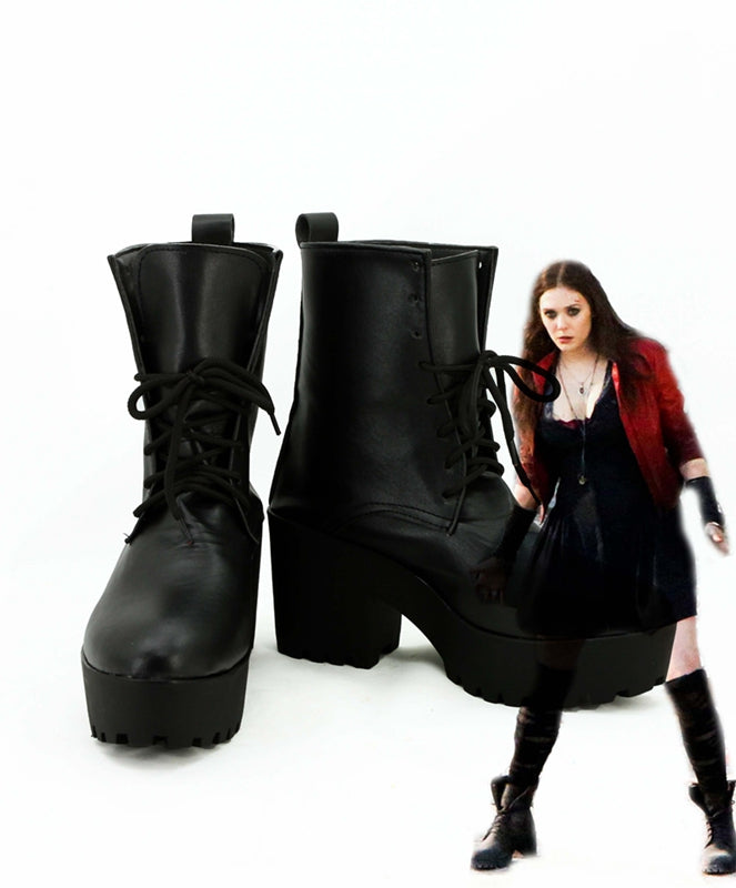 Avengers: Age of Ultron Scarlet Witch Cosplay Shoes Boots Custom Made for Adult Men and Women