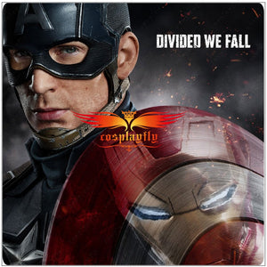 Avengers Captain America Civil War Steve Roger Blue Helmet Cosplay Prop Mask FRP Metal (Head Circumference 59CM or 63CM)